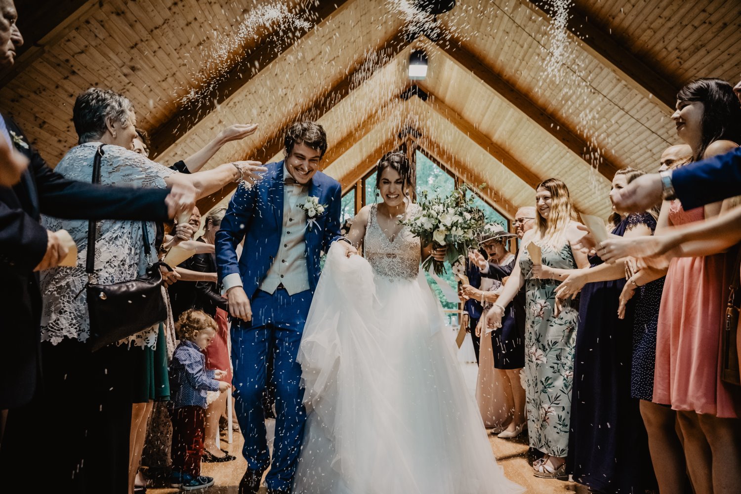 Candid wedding photography