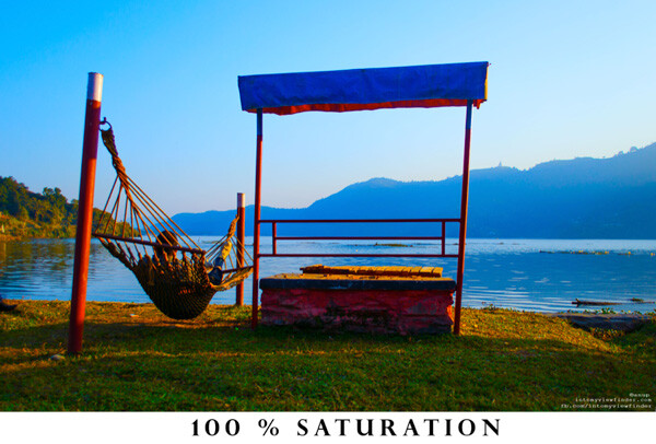 Photoshop saturtation adjustment
