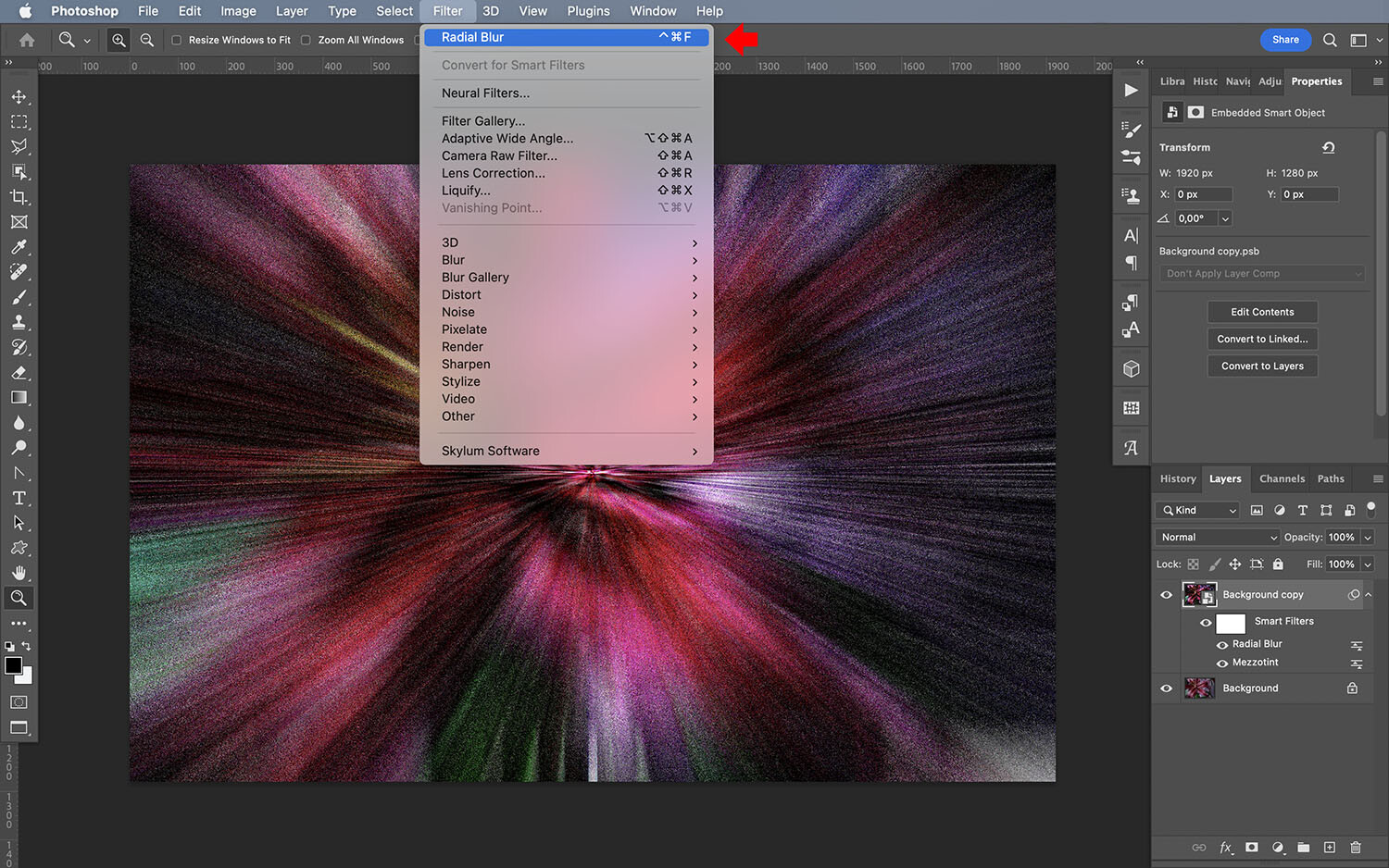 How to create a twirl effect in Photoshop